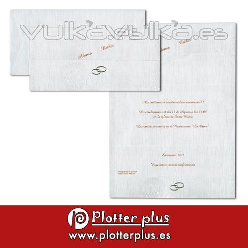 Invitaciones de boda clsicas e informales en Imprenta Plotterplus