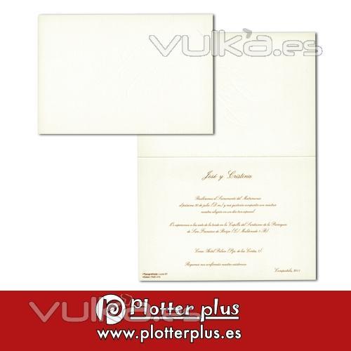 Invitaciones de boda clásicas e informales en Imprenta Plotterplus