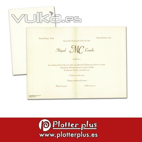 Invitaciones de boda clsicas e informales en Imprenta Plotterplus