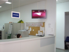 Sistema de digital signage instalado en centros de atencion primaria - consejeria de sanidad de la region de murcia
