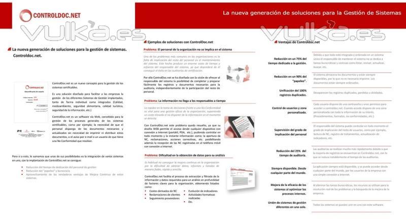 Software ControlDoc.net. - Software para la Gestin e Integracin de Sistemas (ISO9001, 14001, 22000, IFS, etc...) ...