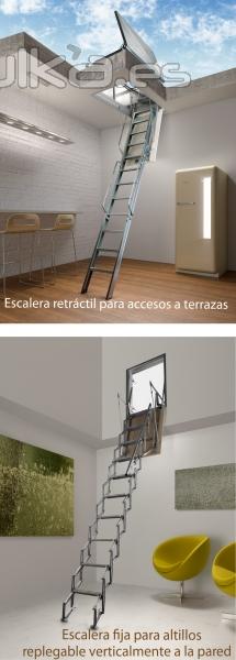 Escaleras retrctiles a la medida de la necesidad de acceso superior. Plabell como fabricante soluciona cualquier ...