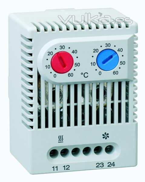 El doble termostato ZR 011 , con un contacto abridor, normalmente cerrado, para regular resistencias calefactoras e ...