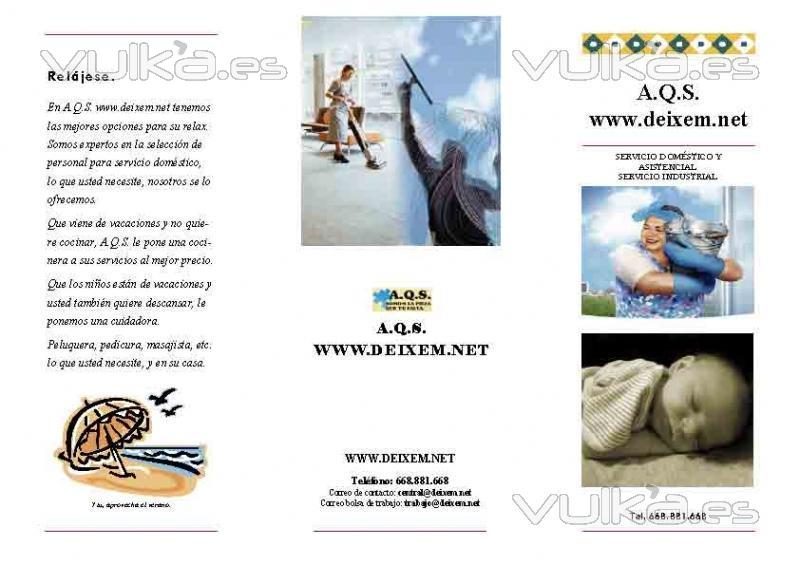 www.deixem.net www.tulimpieza.com limpieza, cuidado de bebes y nios, geriatria, internas, canguros