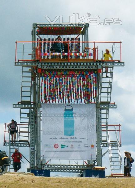 Mirador do Monte Gozo en Santiago de Compostela. Con estructura Superslim de RMD. Es la primera parada de los ...