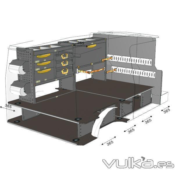 SUELO SOBREELEVADO PARA MERCEDES VITO L1L H1