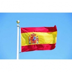 Bandera espana con soporte mastil