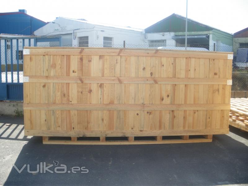 Caja de madera para cargas pesadas