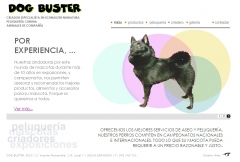 Diseno web de peluqueria canina y criador de schnauzer miniatura sal y pimienta dogbusteres