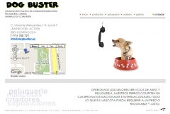 Diseo web de peluquera canina y criador de schnauzer miniatura sal y pimienta. dogbuster.es
