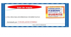 ESTE ES UNO DE LOS VALE REGALO QUE ENTEGAMOS PARA LAS CENAS