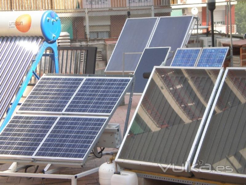 Instalaciones solares para practicar en el curso de Energa Solar