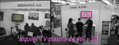 Alquiler de tv plasma de 46 en feria de la ribera 2010