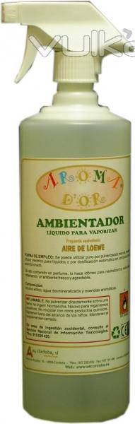 Ambientador lquido de alta perfumeria y de fragancias naturales.