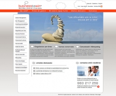 Diseño web corporativo para businesstowin grupo especializado en ofrecer recursos para empresas: www.businesstowin.net