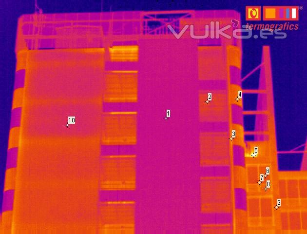 Termografa de edificio