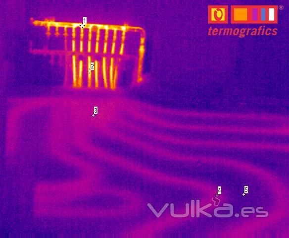 Termografa de instalacin de suelo radiante