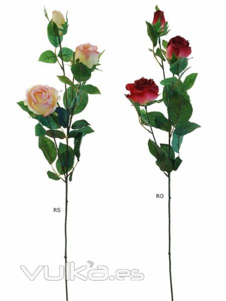 Rama rosas artificiales de calidad. oasisdecor.com Flores artificiales