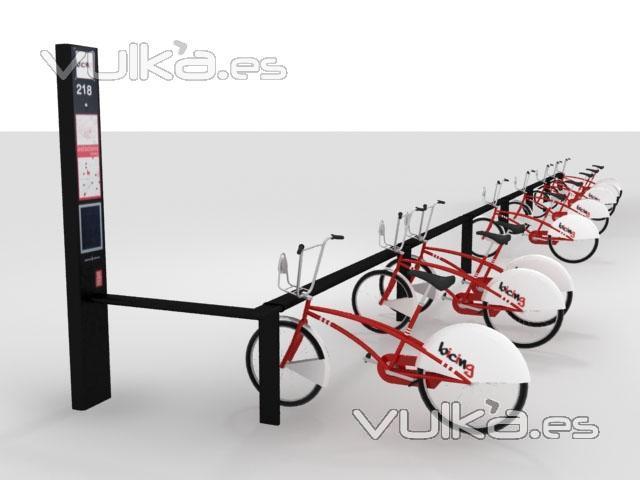 3vertex modelado servicio bicing Barcelona