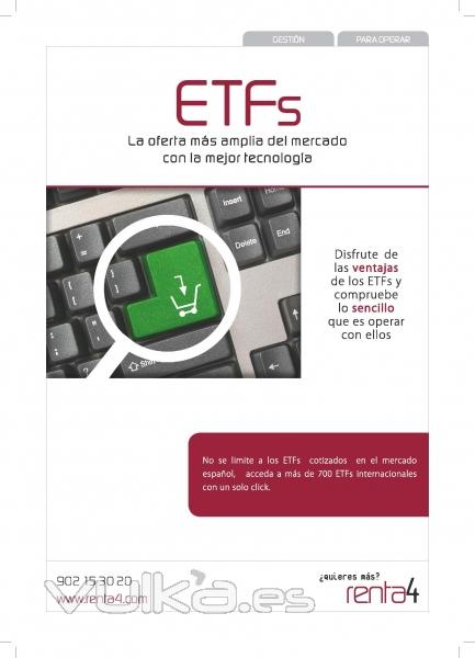 La oferta ms amplia del mercado en ETFs