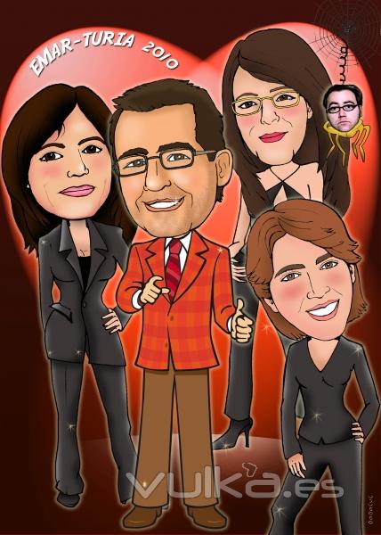 caricatura grupo