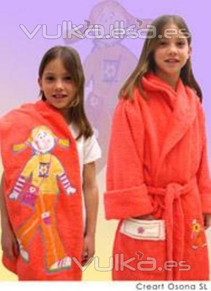 Toallas de bao infantiles, Creart Osona Novedades en textiles infantil Especialmente para los nios