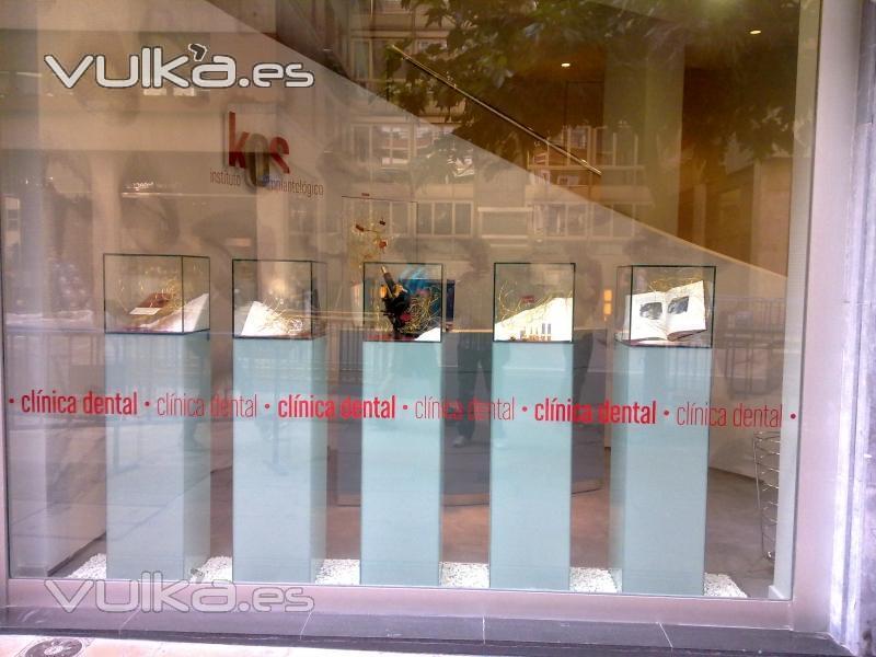 Clnica Dental - Bilbao (Detalle escaparate)