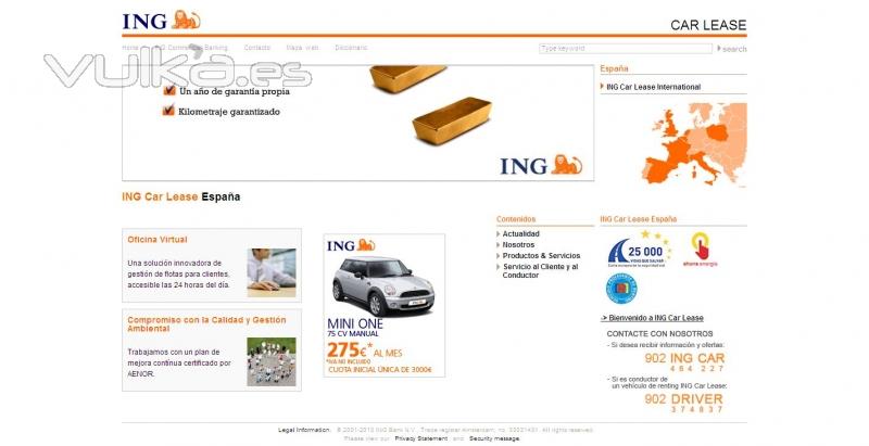 Migración del portal de ING Car Lease España a un gestor de contenidos web (CMS)