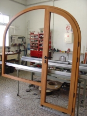 Puerta bandera carpanel de serie rotura de puente termico de 68m/m de anhcurvado de aluminio alumed