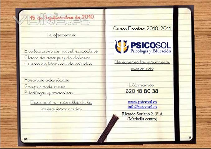 Comienzo de los cursos 2010-2011