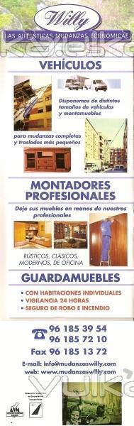 PARTICULARES Y EMPRESAS   WWW.MUDANZASWILLY.COM  -  NO CONTRATE CON EMPRESAS QUE SOLO DAN UN TELEFONO MOVIL. PIDA ...