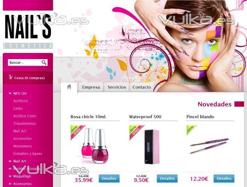 Tienda Virtual (Nails Cosmética)