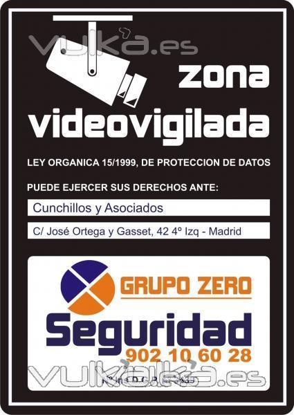 Zona Videovigilada Negro