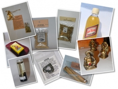 Tarots, feng-shui, amuletos, aceites, hierbas magicas, sahumerios, polvos o pendulos son algunos de los productos
