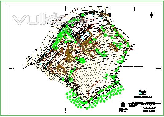 Taquimetrico relizado para la compra de parcelas, determinar la superficie y ser la base de un proyecto de arqitectura