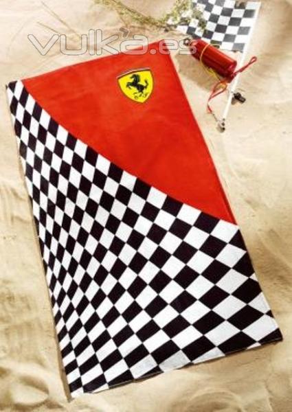 Toallas de playa Ferrari, Creart Osona. Tienda on line complementos Ferrari 