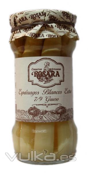 Esparrago de Navarra D.O. de 7/9 frutos en tarro de cristal de 1 Kg. Los espárragos blancos de Navarra constituyen ...
