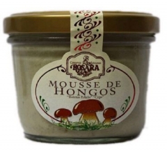 Mousse de hongos en tarro de cristal de 250 grs puede utilizarse como base de canapes, de acompanamiento para
