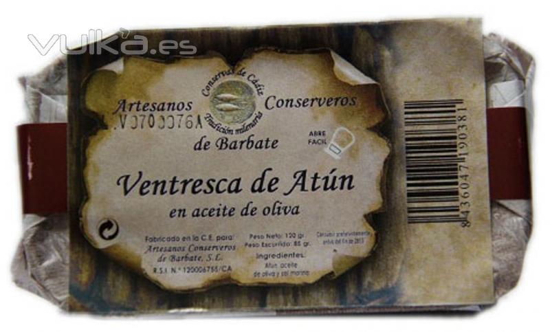 Gourmet - Ventresca de Atn del Sur en Aceite de Oliva en lata de 125 grs. La ventresca es una parte del atn, ...
