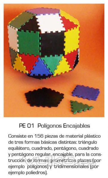 Poligonos encajables - para hacer armados tridimensionales con piezas de PVC