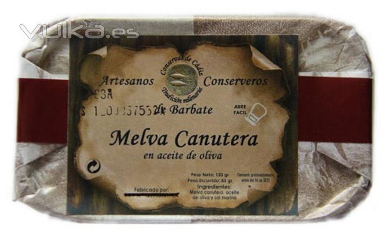Melva Canutera en Aceite de Oliva de 125 grs. La Melva Canutera es la melva joven, de carne apreciada por su ...