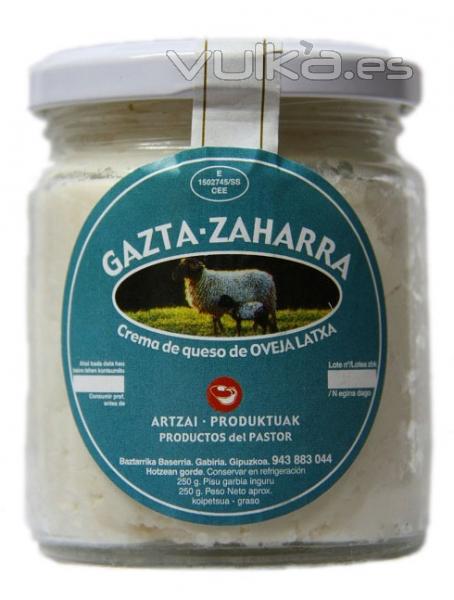 Crema de queso para untar, 250 grs.Elaborado a partir de queso madurado (mnimo 2 meses) de leche cruda de oveja.