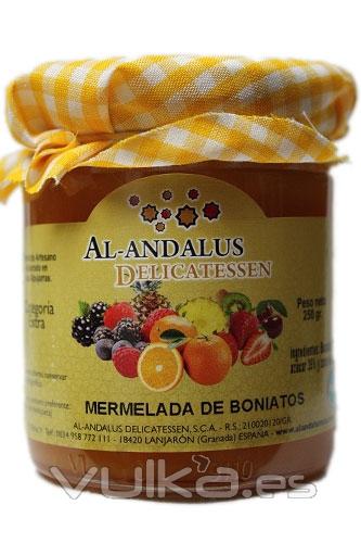 Mermelada de Boniato en frasco de cristal de 250 grs.Las mermeladas Al-Andalus se fabrican con fruta fresca de ...