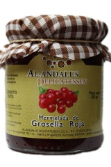 Mermelada de grosella roja en frasco de cristal de 250 grs.las mermeladas al-andalus se fabrican con fruta fresca ...