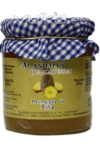 Mermelada artesanal de pia en frasco de cristal de 250 grs. Las mermeladas Al-Andalus se fabrican con fruta fresca ...