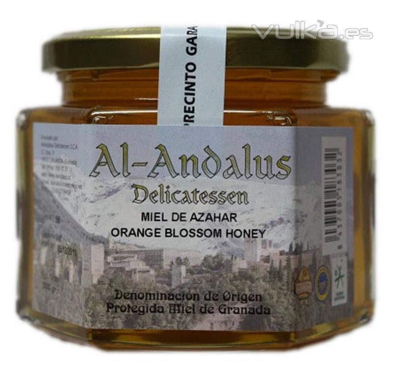 Miel de Azahar con D.O. de las Alpujarras en frasco de cristal de 500 grs. Produccin tpica de la provincia de ...