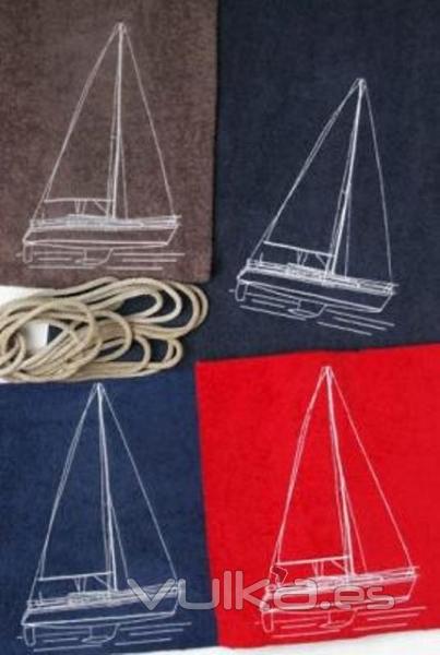 Toalla playera nautica, Creart Osona. Un regalo original, una pieza artesanal y un complemento textil totalmente ...