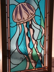 Vidriera medusa (centro de la vidriera en fusing)