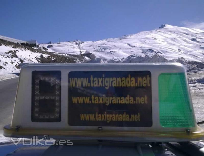Taxi Granada.net en Sierra Nevada a mas de 2.000 m