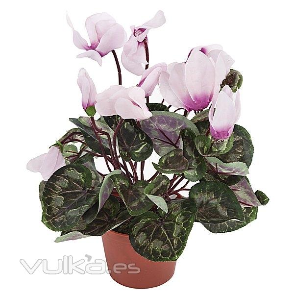 Planta artificial cyclamen rosa. lallimona.com